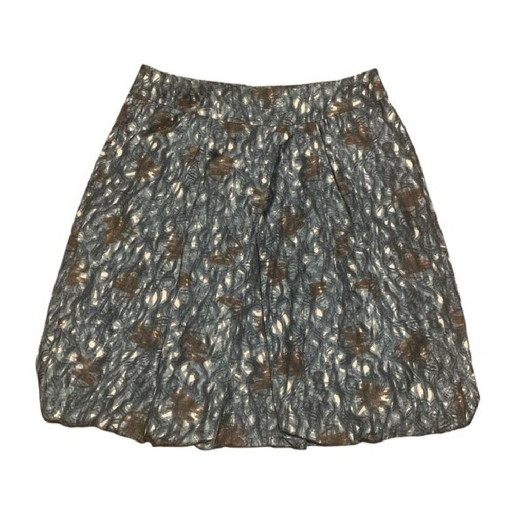 Banana Republic Skirt 100% Silk Bubble Career Office Size 6